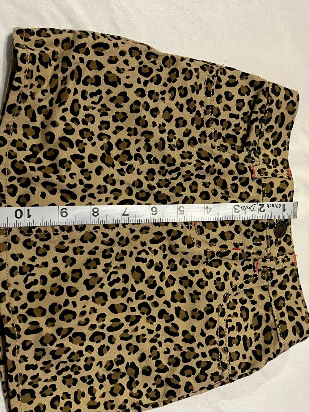 Justice Leopard Print Mini Skirt in Tan and Black